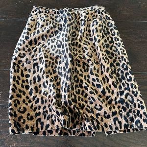 BCBG PARIS Leopard/Cheetah Pencil Skirt